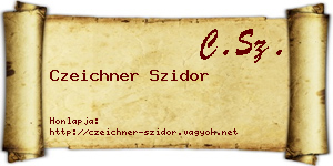 Czeichner Szidor névjegykártya